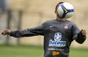 Jorge Henrique durante o treino do Corinthians realizado esta tarde no Parque So Jorge; o prximo jogo do time ser domingo, dia 18/10, contra o Sport, em Recife, pelo returno do Campeonato Brasileiro 2009