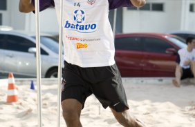Felipe durante o treino do Corinthians realizado esta tarde no Parque São Jorge; o próximo jogo do time será domingo, dia 18/10, contra o Sport, em Recife, pelo returno do Campeonato Brasileiro 2009