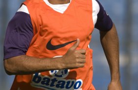 Jorge Henrique durante o treino do Corinthians realizado esta tarde no Parque So Jorge; o prximo jogo do time ser domingo, dia 18/10, contra o Sport, em Recife, pelo returno do Campeonato Brasileiro 2009