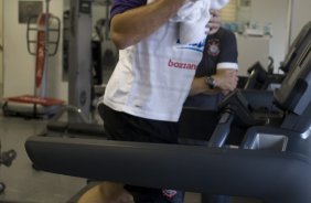 Ronaldo durante o treino do Corinthians realizado esta tarde no Parque So Jorge; o prximo jogo do time ser domingo, dia 18/10, contra o Sport, em Recife, pelo returno do Campeonato Brasileiro 2009
