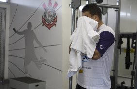 Ronaldo
? durante o treino do Corinthians realizado esta tarde no Parque So Jorge; o prximo jogo do time ser domingo, dia 18/10, contra o Sport, em Recife, pelo returno do Campeonato Brasileiro 2009