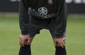 Edno durante o treino do Corinthians realizado esta manh no Parque So Jorge; o prximo jogo do time ser amanh, domingo, dia 18/10, contra o Sport, em Recife, pelo returno do Campeonato Brasileiro 2009