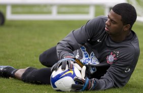 Felipe durante o treino do Corinthians realizado esta manh no Parque So Jorge; o prximo jogo do time ser amanh, domingo, dia 18/10, contra o Sport, em Recife, pelo returno do Campeonato Brasileiro 2009