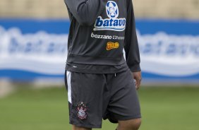 Ronaldo durante o treino do Corinthians realizado esta manh no Parque So Jorge; o prximo jogo do time ser amanh, domingo, dia 18/10, contra o Sport, em Recife, pelo returno do Campeonato Brasileiro 2009