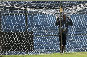 Felipe durante o treino do Corinthians realizado esta manh no Parque So Jorge; o prximo jogo do time ser amanh, domingo, dia 01/11, contra o Palmeiras, em Presidente Prudente, pelo returno do Campeonato Brasileiro 2009