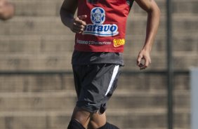 Escudero durante o treino do Corinthians realizado esta tarde no Parque So Jorge; o prximo jogo do time ser domingo, dia 08/11, contra o Santo Andr, no Pacaembu, pelo returno do Campeonato Brasileiro 2009