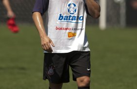 Balbuena durante o treino do Corinthians realizado esta manh no Parque So Jorge; o prximo jogo do time ser domingo, dia 08/11, contra o Santo Andr, no Pacaembu, pelo returno do Campeonato Brasileiro 2009