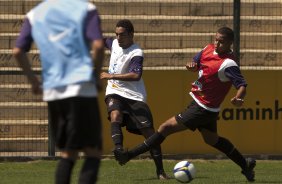 Boquita e Bill durante o treino do Corinthians realizado esta manh no Parque So Jorge; o prximo jogo do time ser domingo, dia 08/11, contra o Santo Andr, no Pacaembu, pelo returno do Campeonato Brasileiro 2009