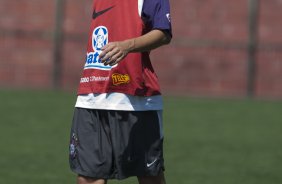 Dodo durante o treino do Corinthians realizado esta manh no Parque So Jorge; o prximo jogo do time ser domingo, dia 08/11, contra o Santo Andr, no Pacaembu, pelo returno do Campeonato Brasileiro 2009