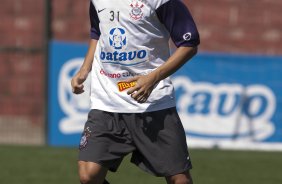 Dodo durante o treino do Corinthians realizado esta manh no Parque So Jorge; o prximo jogo do time ser domingo, dia 08/11, contra o Santo Andr, no Pacaembu, pelo returno do Campeonato Brasileiro 2009