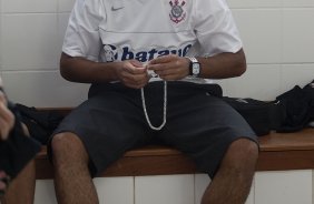 FLORIANOPOLIS-SC - ESPORTES - AVAI/SC X CORINTHIANS/SP - Boquita nos vestirios antes da partida realizada esta tarde no estdio da Ressacada, em Florianopolis, vlida pelo returno do Campeonato Brasileiro de 2009