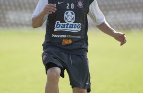 Chico durante o treino do Corinthians realizado esta manh no Parque So Jorge; o prximo jogo do time ser sbado, dia 21/11, contra o Nautico/PE, no estdio do Pacaembu, pelo returno do Campeonato Brasileiro 2009