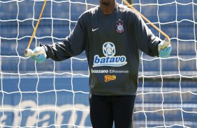 Felipe pulando corda durante o treino do Corinthians realizado esta manh no Parque So Jorge; o prximo jogo do time ser sbado, dia 21/11, contra o Nautico/PE, no estdio do Pacaembu, pelo returno do Campeonato Brasileiro 2009