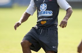 Jorge Henrique durante o treino do Corinthians realizado esta manh no Parque So Jorge; o prximo jogo do time ser sbado, dia 21/11, contra o Nautico/PE, no estdio do Pacaembu, pelo returno do Campeonato Brasileiro 2009