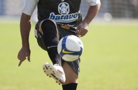 Ronaldo durante o treino do Corinthians realizado esta manhã no Parque São Jorge; o próximo jogo do time será sábado, dia 21/11, contra o Nautico/PE, no estádio do Pacaembu, pelo returno do Campeonato Brasileiro 2009