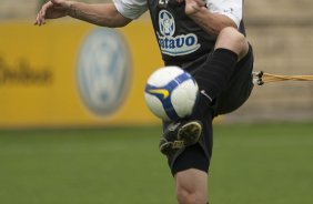 Chico durante o treino do Corinthians realizado esta manh no Parque So Jorge; o prximo jogo do time ser domingo, dia 29/11, contra o Flamengo, no estdio Brinco de Ouro da Princesa, em Campinas, pelo returno do Campeonato Brasileiro 2009