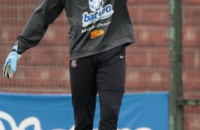 Felipe durante o treino do Corinthians realizado esta manh no Parque So Jorge; o prximo jogo do time ser domingo, dia 29/11, contra o Flamengo, no estdio Brinco de Ouro da Princesa, em Campinas, pelo returno do Campeonato Brasileiro 2009