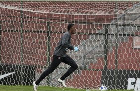 Felipe durante o treino do Corinthians realizado esta manh no Parque So Jorge; o prximo jogo do time ser domingo, dia 29/11, contra o Flamengo, no estdio Brinco de Ouro da Princesa, em Campinas, pelo returno do Campeonato Brasileiro 2009