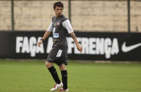Matias Defederico durante o treino do Corinthians realizado esta manh no Parque So Jorge; o prximo jogo do time ser domingo, dia 29/11, contra o Flamengo, no estdio Brinco de Ouro da Princesa, em Campinas, pelo returno do Campeonato Brasileiro 2009