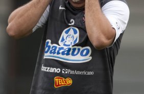 Ronaldo durante o treino do Corinthians realizado esta manh no Parque So Jorge; o prximo jogo do time ser domingo, dia 29/11, contra o Flamengo, no estdio Brinco de Ouro da Princesa, em Campinas, pelo returno do Campeonato Brasileiro 2009