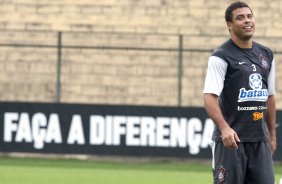 Ronaldo durante o treino do Corinthians realizado esta manh no Parque So Jorge; o prximo jogo do time ser domingo, dia 29/11, contra o Flamengo, no estdio Brinco de Ouro da Princesa, em Campinas, pelo returno do Campeonato Brasileiro 2009