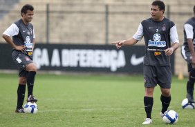 Ronaldo durante o treino do Corinthians realizado esta manh no Parque So Jorge; o prximo jogo do time ser domingo, dia 29/11, contra o Flamengo, no estdio Brinco de Ouro da Princesa, em Campinas, pelo returno do Campeonato Brasileiro 2009