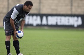 Ronaldo durante o treino do Corinthians realizado esta manh no Parque So Jorge; o prximo jogo do time ser domingo, dia 29/11, contra o Flamengo, no estdio Brinco de Ouro da Princesa, em Campinas, pelo returno do Campeonato Brasileiro 2009