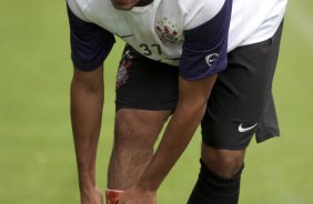 Boquita durante o treino do Corinthians realizado esta manh no Parque So Jorge; o prximo jogo do time ser amanh, sbado, dia 05/12, contra o Atltico-MG, no Mineiro, utima partida do returno do Campeonato Brasileiro 2009