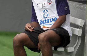 Elias durante o treino do Corinthians realizado esta manh no Parque So Jorge; o prximo jogo do time ser amanh, sbado, dia 05/12, contra o Atltico-MG, no Mineiro, utima partida do returno do Campeonato Brasileiro 2009