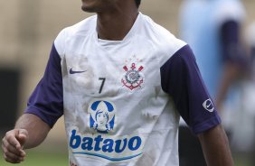 Jorge Henrique durante o treino do Corinthians realizado esta manh no Parque So Jorge; o prximo jogo do time ser amanh, sbado, dia 05/12, contra o Atltico-MG, no Mineiro, utima partida do returno do Campeonato Brasileiro 2009