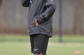 Doriva Bueno durante o treino do time do Corinthians que vai disputar a Taca São Paulo de Juniores em janeiro, e que foi realizado esta tarde no Parque São Jorge; O time estreia no dia 03/01/2010 contra o Araguaina/TO, em Araraquara
