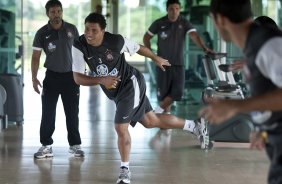 Ronaldo durante o treino do Corinthians realizado esta manh no SPA Sport Resort, na cidade de Itu, interior de So Paulo; o prximo compromisso ser um amistoso internacional contra o Huracan, da Argentina, dia 14/01 no Pacaembu;