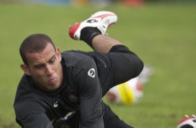 Rafael durante o treino do Corinthians realizado esta manh no SPA Sport Resort, na cidade de Itu, interior de So Paulo; o prximo compromisso ser um amistoso internacional contra o Huracan, da Argentina, dia 14/01 no Pacaembu