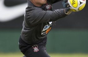 Julio Cesar durante o treino do Corinthians realizado esta manh no SPA Sport Resort, na cidade de Itu, interior de So Paulo; o prximo compromisso ser a estreia no Campeonato Paulista 2010, domingo, dia 17/01, no estdio Santa Cruz, em Ribeiro Preto, contra o Monte Azul