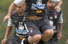 Ronaldo durante o treino do Corinthians realizado esta manh no SPA Sport Resort, na cidade de Itu, interior de So Paulo; o prximo compromisso ser a estreia no Campeonato Paulista 2010, domingo, dia 17/01, no estdio Santa Cruz, em Ribeiro Preto, contra o Monte Azul