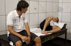 MONTE AZUL/SP X CORINTHIANS/SP - Paulo Andr e Morais nos vestirios antes da partida realizada esta tarde no estdio Santa Cruz, em Ribeiro Preto, abertura do Campeonato Paulista 2010