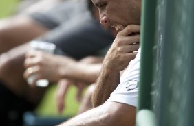 Ronaldo durante o treino do Corinthians realizado esta manh no SPA Sport Resort, na cidade de Itu, interior de So Paulo; o prximo compromisso pelo Campeonato Paulista 2010, ser quarta-feira, dia 27/01, contra o Mirassol no estdio do Pacaembu