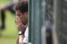 Ronaldo durante o treino do Corinthians realizado esta manh no SPA Sport Resort, na cidade de Itu, interior de So Paulo; o prximo compromisso pelo Campeonato Paulista 2010, ser quarta-feira, dia 27/01, contra o Mirassol no estdio do Pacaembu