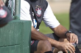 Ronaldo durante o treino do Corinthians realizado esta manh no SPA Sport Resort, na cidade de Itu, interior de So Paulo; o prximo compromisso pelo Campeonato Paulista 2010, ser quarta-feira, dia 27/01, contra o Mirassol no estdio do Pacaembu