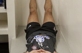 CORINTHIANS X PALMEIRAS - Tcheco nos vestiários antes da partida realizada esta tarde no estádio do Pacaembu, zona oeste de São Paulo, válida pela 5ª rodada do Campeonato Paulista 2010