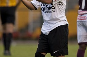 CORINTHIANS X SERTAOZINHO - em um lance da partida realizada esta tarde no estdio do Pacaembu, zona oeste da cidade, vlida pela 7 rodada do Campeonato Paulista 2010