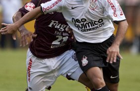 CORINTHIANS X SERTAOZINHO - em um lance da partida realizada esta tarde no estdio do Pacaembu, zona oeste da cidade, vlida pela 7 rodada do Campeonato Paulista 2010