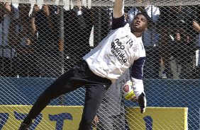 Felipe durante o treino do Corinthians realizado esta manh na Arena Barueri, em Barueri, zona oeste de So Paulo; o prximo compromisso do time pelo Campeonato Paulista 2010, ser sbado, dia 13/02, contra a Portuguesa, no estdio do Caninde