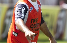 Yarley comemora gol durante o treino do Corinthians realizado esta manh na Arena Barueri, em Barueri, zona oeste de So Paulo; o prximo compromisso do time pelo Campeonato Paulista 2010, ser sbado, dia 13/02, contra a Portuguesa, no estdio do Caninde
