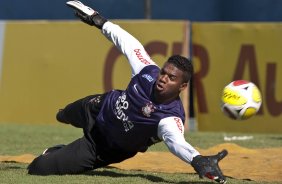 Felipe durante o treino do Corinthians realizado esta manh na Arena Barueri, em Barueri, zona oeste de So Paulo; o prximo compromisso do time pelo Campeonato Paulista 2010, ser amanh, sbado, dia 13/02, contra a Portuguesa, no estdio do Caninde