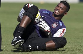 Felipe durante o treino do Corinthians realizado esta manh na Arena Barueri, em Barueri, zona oeste de So Paulo; o prximo compromisso do time pelo Campeonato Paulista 2010, ser amanh, sbado, dia 13/02, contra a Portuguesa, no estdio do Caninde