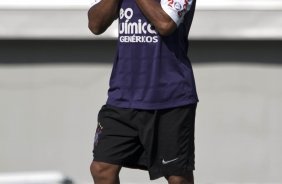 Jorge Henrique durante o treino do Corinthians realizado esta manh na Arena Barueri, em Barueri, zona oeste de So Paulo; o prximo compromisso do time pelo Campeonato Paulista 2010, ser amanh, sbado, dia 13/02, contra a Portuguesa, no estdio do Caninde