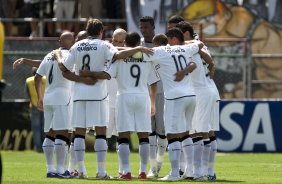 PORTUGUESA X CORINTHIANS - Time concentrado antes da partida realizada esta tarde no estdio do Caninde, zona oeste da cidade, vlida pela 8 rodada do Campeonato Paulista 2010
