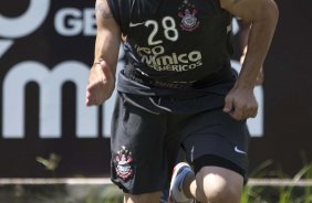 Chico durante o treino do Corinthians realizado esta manh no Parque So Jorge, zona leste da cidade; na proxima 4a. feira, dia 24/02, a noite, o time far o seu primeiro jogo pela Taca Libertadores da Amrica, contra o Racing, do Uruguai, no estdio do Pacaembu