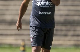 Ronaldo durante o treino do Corinthians realizado esta manh no Parque So Jorge, zona leste da cidade; na proxima 4a. feira, dia 24/02, a noite, o time far o seu primeiro jogo pela Taca Libertadores da Amrica, contra o Racing, do Uruguai, no estdio do Pacaembu